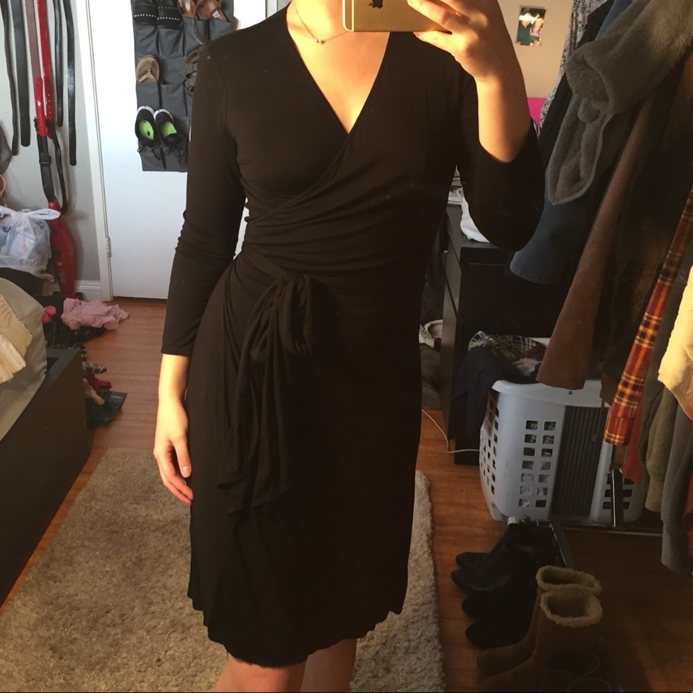 Black Wrap Dress🖤